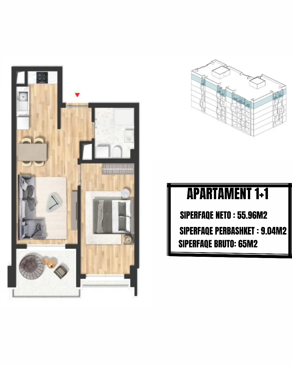 Apartmán 1+1 – Adriatic Garden Residence, Golem