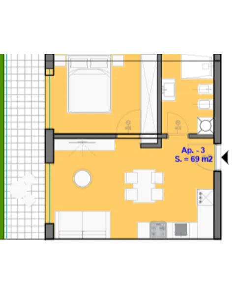 Квартира 1+1 на продаж в Astoria Residence – Qerret - Image 2